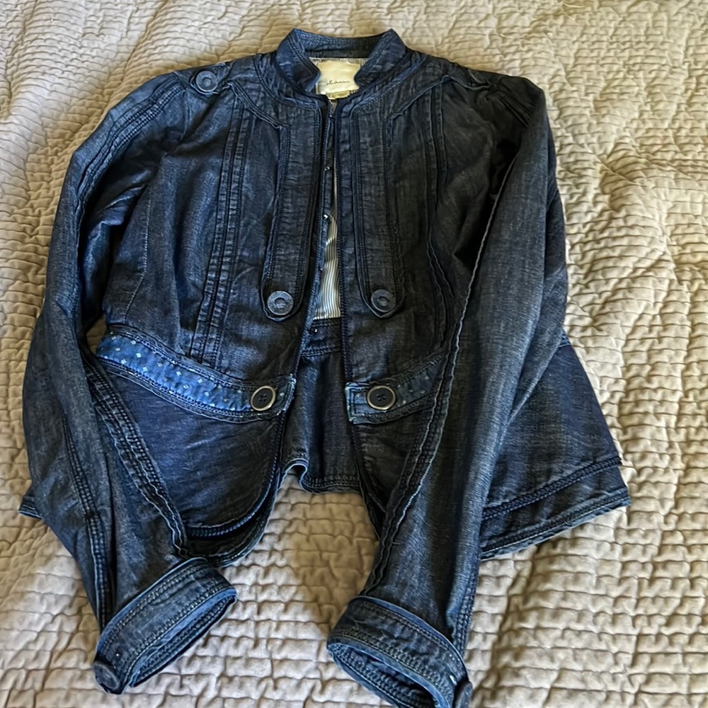 Anthropology- ELEVENAES SIZE 4 jean jacket